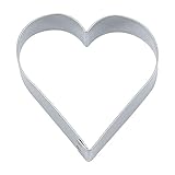 Städter Herz ø 15,0/3,0 cm hoch, Weißblech, Silber, 15 x 15 x 3 cm