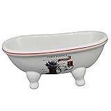 Yardenfun Keramische Seifenschale im Badewannen Design Eleganter...