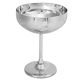 Weinglas aus Edelstahl, Weizenspike Spiegelte Champagner -Goblet...