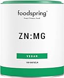 foodspring ZN:MG Kapseln, 100 Stück, Vegan Zink Magnesium Supplement für...