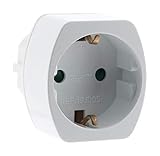 Adaptateur M France/F Schuko Blanc