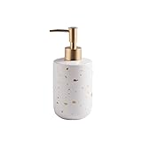 ZIGUIhsou-11 Seifenspender 380ml Badezimmer Keramik Runde Seife Dispenser...