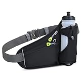 Flintronic Gürteltasche, Bauchtasche mit Flaschenhalter, Atmungsaktiv...