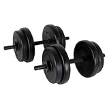 POWRX Kurzhantel (Paar) | 2er Set 20kg 30kg 40kg | Rutschsichere,...