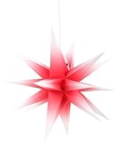 Annaberger Faltstern für Innen rot-weiß - 70 cm
