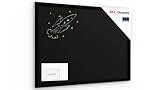 ALLboards Schwarze Kreidetafel 70x50cm mit Schwarz ECO-Holzrahmen,...