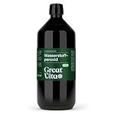GreatVita Wasserstoffperoxid, 1er Pack (1x 1000ml) - 3% Lösung | Hochreine...