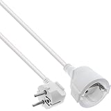 InLine Verlängerungskabel, Stromkabel, 1m, Schutzkontakt Stecker...
