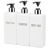 Segbeauty Seifenspender, 3 Stück 500 ml Seifenspender Set mit Etiketten...
