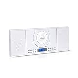 auna Wallie Microsystem Kompaktanlage mit CD und Radio, Mini Stereoanlage...