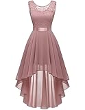Berylove Konfirmationskleid Damen Elegant Abendkleid Vokuhila Cocktailkleid...