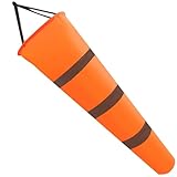 Muzrunq Orange Windsack 39 Zoll wasserdichter Oxford-Windsack für die...