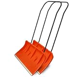 Bituxx Schneeschieber 80cm Schneeschaufel Schneewanne Schneeschild extra...