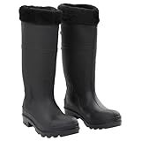 vidaXL Gummistiefel mit Herausnehmbarem Innenfutter, Regenstiefel...
