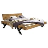 Stella Trading WORB Modernes Massivholzbett 180x200 - Komfortables &...