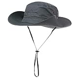 Comhats Outdoor Faltbarer Boonie Buschhut mit Kinnband UPF 50+ Unisex...