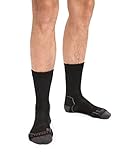 Icebreaker Merino Herren Hike+ Light Crew Socken, Schwarz/Nerz, Monsoon,...