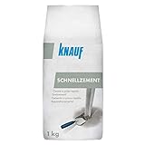 Knauf Schnell-Zement 1-kg minutenschnell abhärtend – Blitz-Zement,...
