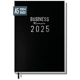 Chäff Business-Timer 2024/2025 A5 'Schwarz' Buchkalender 18 Monate: Juli...