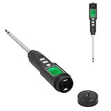 Bodentester 3-in-1, EC-Messgerät und Temperatur mit abnehmbarer Sonde,...