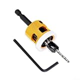 Zilimontt 5-teiliges Kegelsenker-Bohrer-Set mit Tiefenanschlägen und...