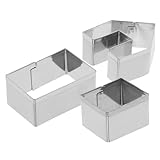 CIYODO 3 Stk. Edelstahl Keks Ausstecher Set Mini Lebkuchenhaus Formen für...