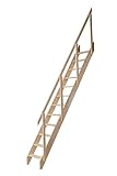 DOLLE Raumspartreppe aus unbehandelter massiver Fichte Höhe bis 283,5 cm...
