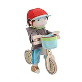 HABA Laufrad-Set Lian – Holz-Laufrad mit Puppe Lian, Fahrradhelm und...