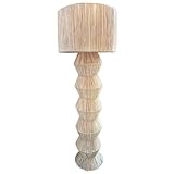 Marrakesch XXL Standleuchte 160 cm groß aus Raffia bast | Boho 2 flammige...