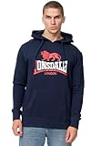 Lonsdale Herren Kapuzensweatshirt Normale Passform THURNING Navy/Red/White...