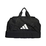 Adidas Unisex Duffel Tiro League Duffel Bag Small, Black/White, HS9743, NS