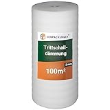 BB-Verpackungen 100 m² Trittschalldämmung (2 mm stark, sehr gute Schall-...