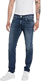 Replay Herren Jeans Anbass Slim-Fit mit Power Stretch, Medium Blue 009...