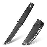 TIMKOSS Outdoor Camping Gürtelmesser Jagdmesser Überlebensmesser Survival...