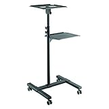 LogiLink BP0069 verstellbarer Projektor-/Laptopwagen Schwarz,...