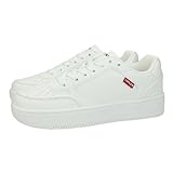 LEVI'S Damen Sneakers, Brilliant White, 39 EU