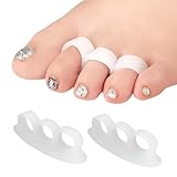 4x Silikon Gel Zehenspreizer Hallux Valgus Zehenstrecker Premium...