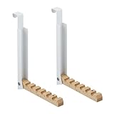 Relaxdays Folding Hook Türgarderobe klappbar 2X, zum Einhängen, Türhaken...