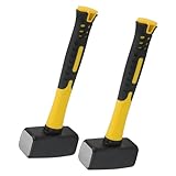 HEIYUET 2 Stück 1500g Fäustel Hammer, Vorschlaghammer 1500 Gramm Hammer...