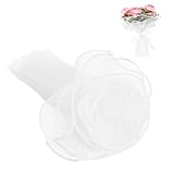Gogogmee Bouquet Wickelnetz mit Perlenbesatz Yards Leichtes Flexibles...