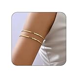 Hebterrka Minimalistischer Armreif Schichtarmband Oberarmreif Offenes...