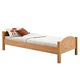 IDIMEX Massivholzbett FLIMS aus massiver Kiefer in buche, stabiles Bett in...