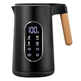 VORSCH Wasserkocher Edelstahl 1,7 L 2200 W, mit Temperatureinstellung...