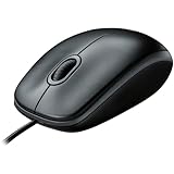 Logitech B100 Maus mit Kabel, USB-Anschluss, 800 DPI Optischer Sensor, 3...