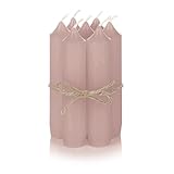 Nordstern Stabkerzen Sahara 6er Pack - Kleine Kerzen für Kerzenhalter,...