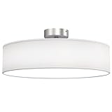 Briloner Leuchten Deckenleuchte, Stoffleuchte, Deckenlampe 2 x E27 max. 40...