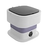 Mini Tragbare Waschmaschine 40W Freistehend Camping Miniwaschmaschine 10L...