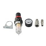 1/4 Luftkompressor Filter Wasserabscheider und Regler Kit für effiziente...