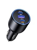 UGREEN Zigarettenanzünder USB C 130W Auto zubehör Auto Ladegerät 3-Port...
