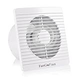 FanGoFast Badlüfter 100mm, 120m³/h Abluftventilator Leiser mit...